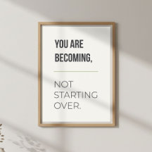 Growth Mindset Wall Art. Inspirational Quote