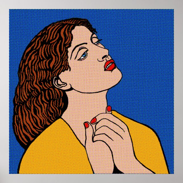 Pôster Grrl de Pop Pré-Raph (Frente)