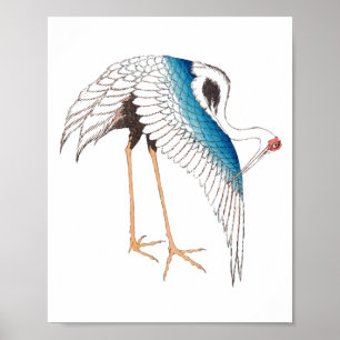 Poster Grua de Hokusai