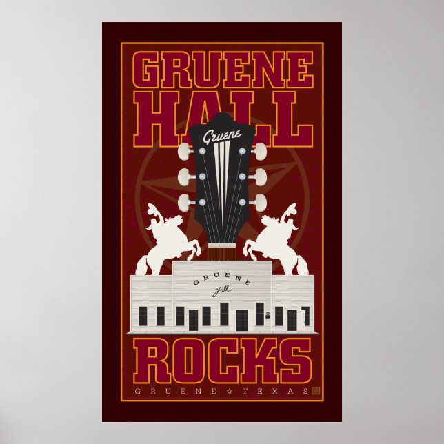 Poster Gruene Hall-Poster (Frente)