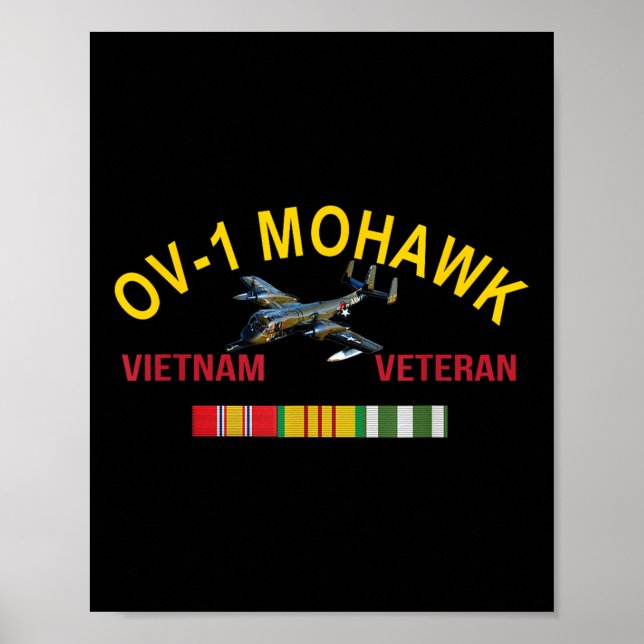 Poster Grumman Ov-1 Mohawk Vietnam Veteran Ov-1 (Frente)