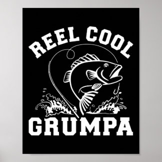 Poster Grumpa Muito Legal para o Vovô Pescador