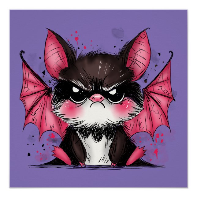 Pôster Grumpy Bat (Frente)