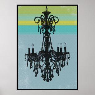 Pôster Grunge Chandelier