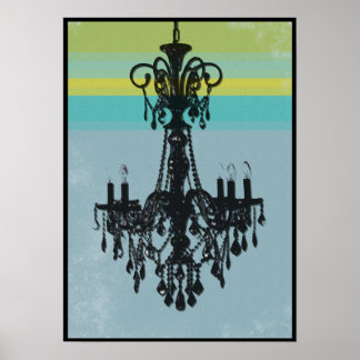 Pôster Grunge Chandelier