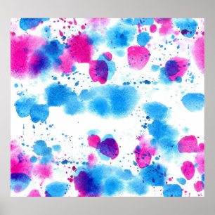 Poster Grunge Mantém Textura De Aquarela