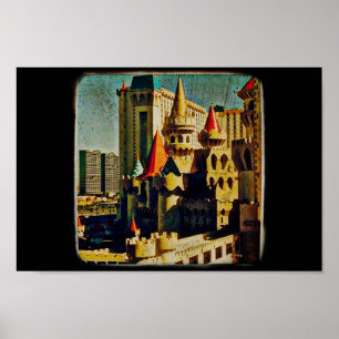 Pôster Grunge Medieval Castle