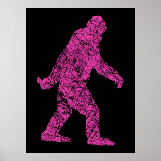 Poster Grunge Squatchin Bigfoot Style (Frente)