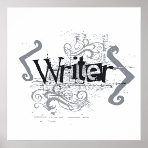 Pôster Grunge Writer