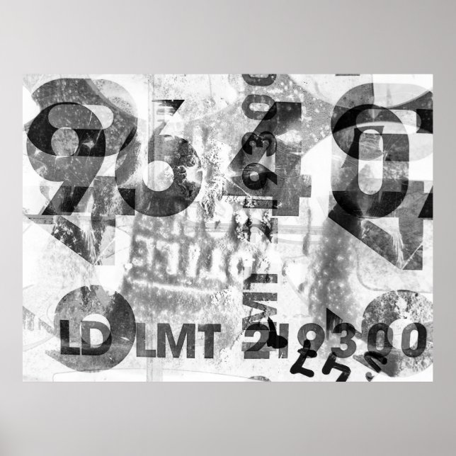 Poster grungeabstract, envelhecido, alternativo, antigo,  (Frente)