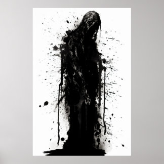 Poster Grungy Grim Reaper