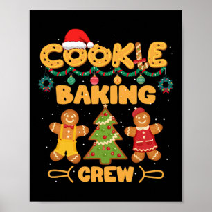 Poster Grupo Cookie Baking Team Tripulação Xmas - Grupo d