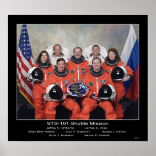 Poster Grupo da missão do vaivém espacial STS-101 - 200