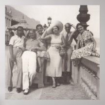 Grupo de amigos em Cannes, 1930