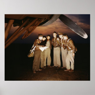 Pôster Grupo de bombardeiro YB-17, 1942