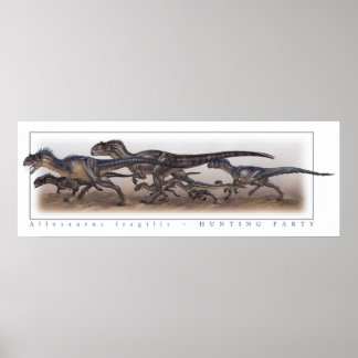 Poster Grupo de Caça do Allosaurus
