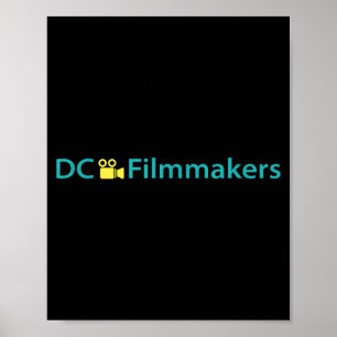 Poster Grupo de Cineastas da DC com ícone de câmera 