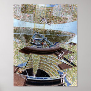 Poster Grupo de construção da colônia do espaço no