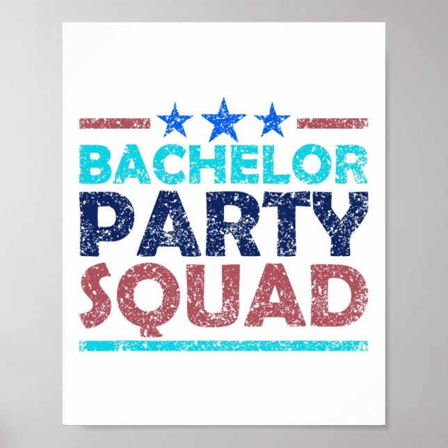 Poster Grupo de Noivos do Bachelor Party Squad 2 (Frente)