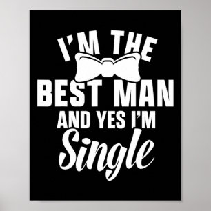 Poster Grupo de padrinhos de casamento para Solteiros de 