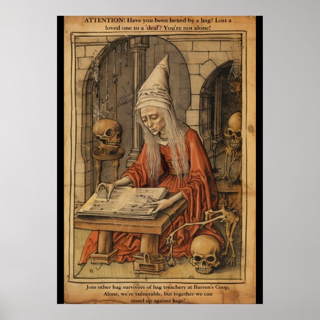 Poster Grupo de Suporte Anti-Hag - BG3 FanArt (Frente)