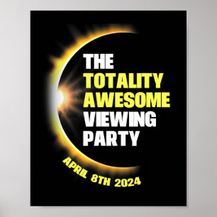 Poster Grupo de Visualização do Eclipse Solar 2024 Eclip