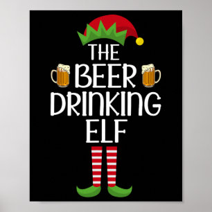 Poster Grupo Elf Correspondendo A Família Xmas Figuram A