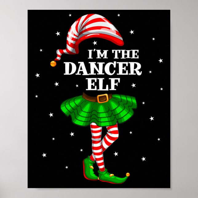 Poster Grupo Familiar Eu sou o Dançarino Elf Natal (Frente)