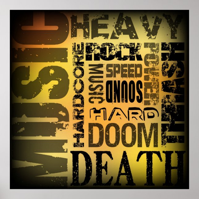 Poster Grupo Heavy Metal (Frente)