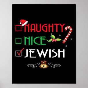 Poster Grupo judeu malvado que bate presentes de Natal