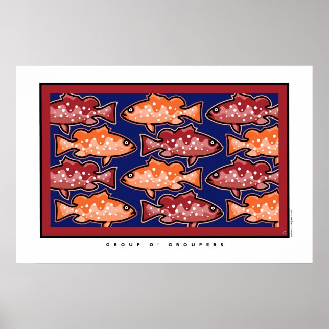 Poster grupo o'groupers (Frente)