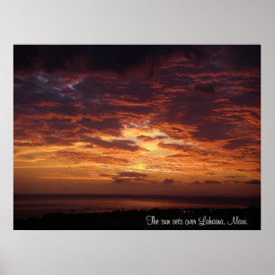 Poster Grupos de The Sun sobre Lahaina, Maui