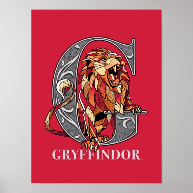 Poster GRYFFINDOR™ Crosshatch Emblem (Frente)