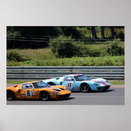 Poster GT40 MK1 Le Mans Classic