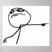 GTFO Saia da Cara Rage Face Memória em Quadrinhos