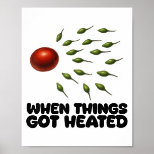 Poster Guac Como Era O Nascer Avocado Salsa Humor Espican