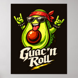 Poster Guac 'n Roll - Guac Pack - Amantes da Comida
