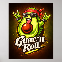Poster Guac 'n Roll - Guac Pack - Amantes de Comida