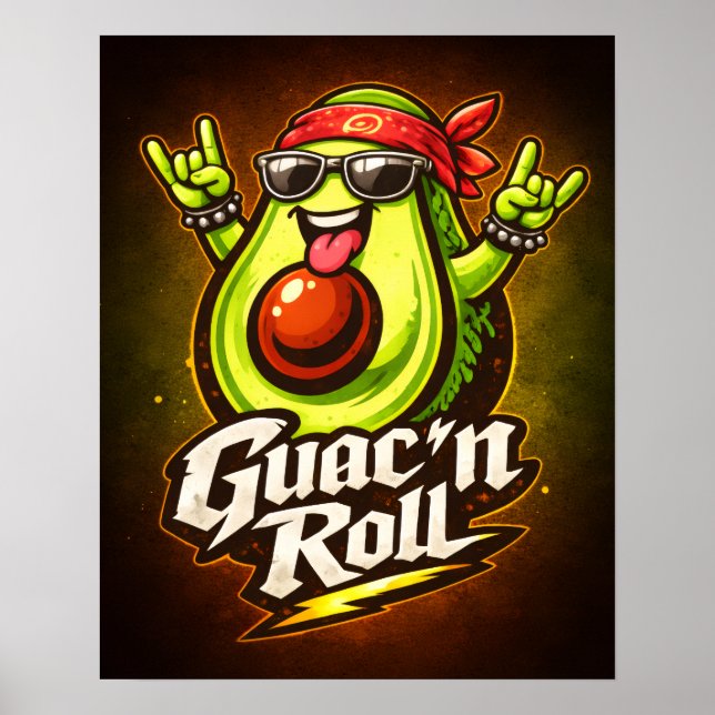 Poster Guac 'n Roll - Guac Pack - Amantes de Comida (Frente)