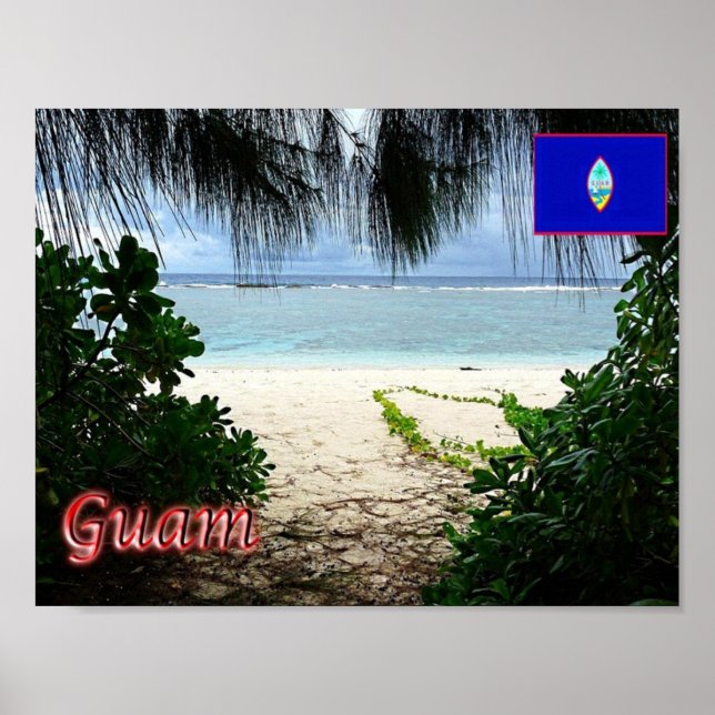 Poster Guam - Praia Ritidiana (Frente)