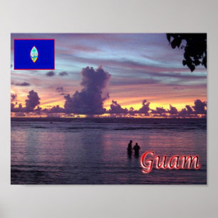 Poster Guam - Sunset -