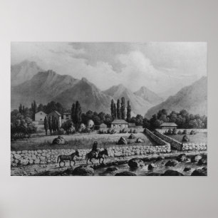 Poster Guanta, de "Historia do Chile", 1854