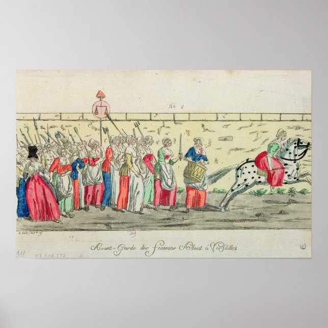 Pôster Guarda avançada das mulheres indo (Frente)