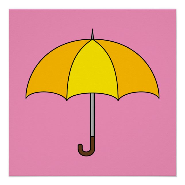 Pôster Guarda-chuva Amarelo (Frente)