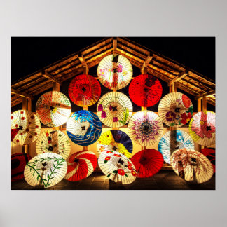 Pôster guarda-chuva japonês