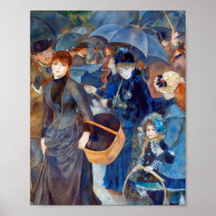 Poster Guarda-chuvas por Pierre-Auguste Renoir