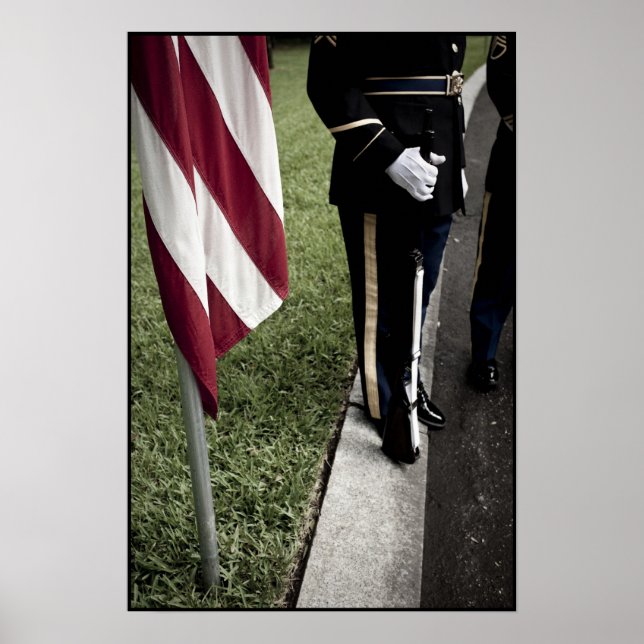 Pôster guarda de cor do exército (Frente)