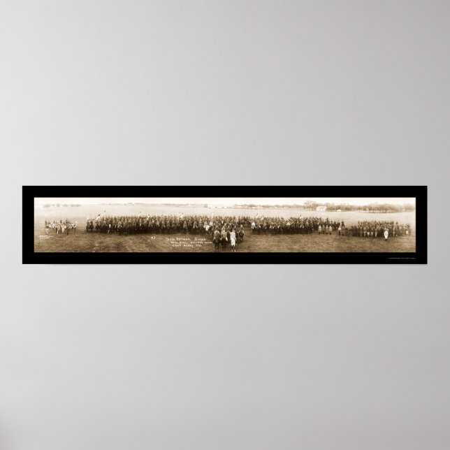 Poster Guarda do Campo Mabry TX Foto 1921 (Frente)