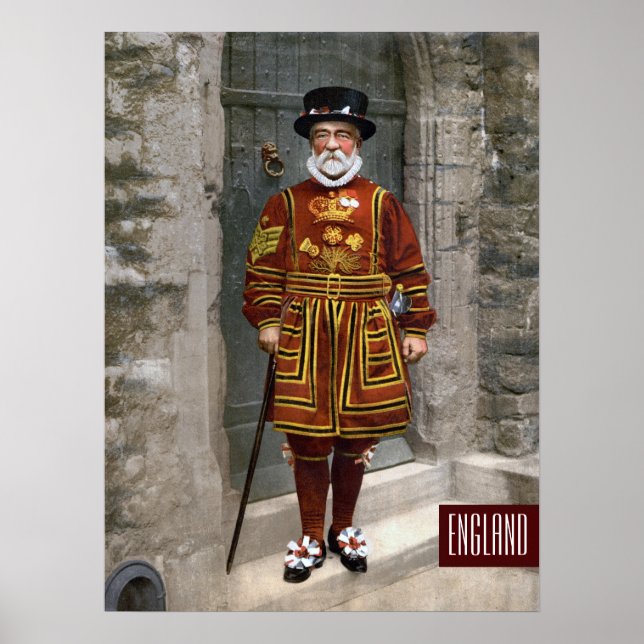 Poster Guarda Inglesa no Vestido Tudor (Frente)