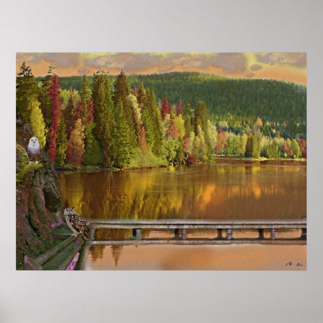 Pôster Guardando O Lago (Frente)